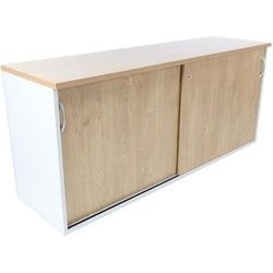 Armoire Quatuor 2 Portes Coulissantes Chêne/blanc - Manutan Expert