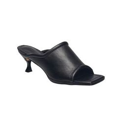 Women's Candice Open Toe Heeled Mule by French Connection in Black (Size 6 1/2 M)