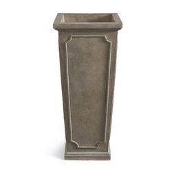 Greenwich Tapered Planter - Aged Stone - Grandin Road