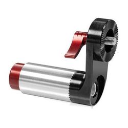 SHAPE Push Button with ARRI-Style Rosette Mount (Silver & Red) SPBR