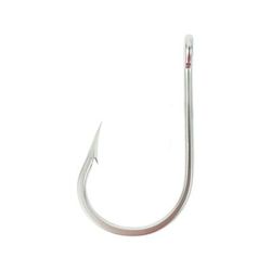 Mustad Southern and Tuna Hook Forged Knife Edge Point Ringed Eye Salt Water Stainless Steel Size 8/0 10 per Pack 7691S-SS-8/0-10