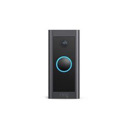 Black Video Doorbell Wired, 3.98 IN