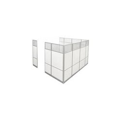 10' x 10' x 7'H Tall White Laminate Modular Office - Add-On Cubicle