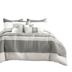 KHIANA 7PC COMFORTER SET (QUEEN) - Elight Home J22201V Q