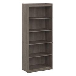 Logan 30W 5 Shelf Bookcase in silver maple - Bestar 146700-000142