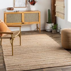 Artistic Weavers Harraf Jute Natural Bohemian Area Rug