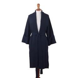 Constant Companion in Navy,'Navy Blue Organic Cotton and Baby Alpaca Sweater'