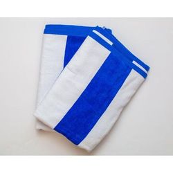 Tropical Cabana 2 Pc Bathsheet 2 Pc Bath Sheet by ESPALMA in Royal Blue