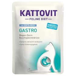24x85g Duck & Rice Gastro Pouches Kattovit Wet Cat Food