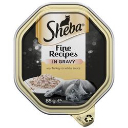 22x85g Turkey in White Sauce Fine Recipes Sheba Wet Cat Food