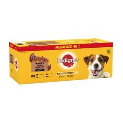40x100g Mixed Selection in Gravy Pedigree Wet Dog Food