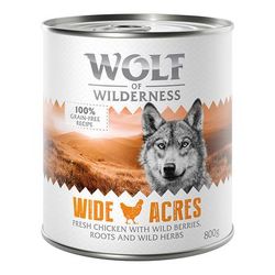 24x800g Chicken Adult Single Protein Wolf of Wilderness Wet Dog Food
