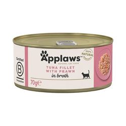 6x70g Tuna Fillet with Shrimp Applaws Wet Cat Food