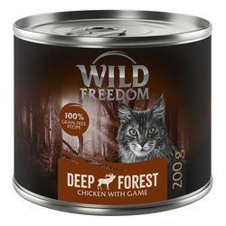 6x200g Adult grain-free Game Chicken Wild Freedom Wet Cat Food