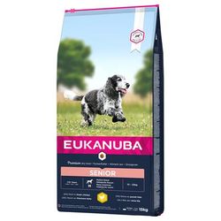 15kg Senior Medium Breed Chicken Eukanuba Dry Dog Food
