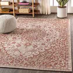 JONATHAN Y Palazzo Boho Medallion Textured Weave Indoor/Outdoor Area Rug