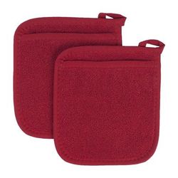 Royale Collection Pot Holder Pocket Mitts, Set Of 2 Pot Holder by RITZ in Paprika