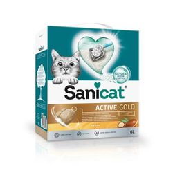2x6l Active Gold Sanicat Clumping Cat Litter Cat Litter