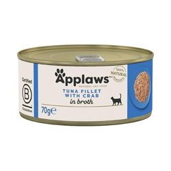 6x70g Tuna Fillet with Crab Applaws Wet Cat Food