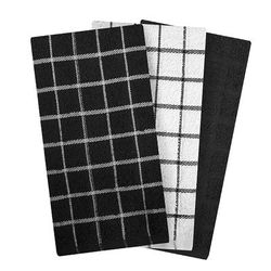 Terry Kitchen Towels, Set Of 3 by RITZ in Black