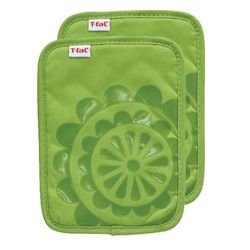Medallion Silicone Pot Holders, Set Of 2 by T-fal in Green