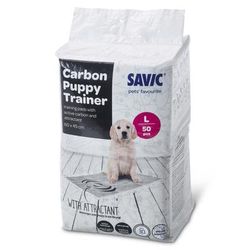 50 Large Savic Puppy Trainer Pads with Activated Charcoal