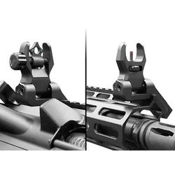 XTS Pro 45 Front And Rear Flip Ups Black XTS-P45FRSET