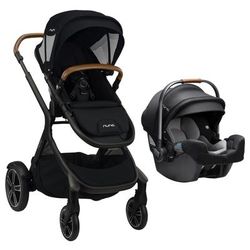 Nuna DEMI Grow + PIPA RX Travel System with Aire Protect Canopy + Classic Canopy - Caviar