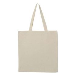 Q-Tees Q800 Promotional Tote Bag in Natural | Canvas Q0800