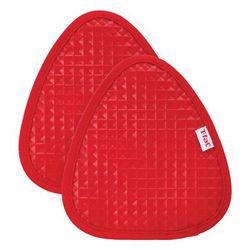 Waffle Silicone Pot Holders, Set Of 2 Pot Holder by T-fal in Red