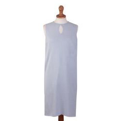 Crystal Harbor,'Sleeveless Long Cotton Blend Tunic'