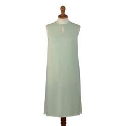 Crystal Waters,'Long Cotton Blend Sleeveless Tunic'
