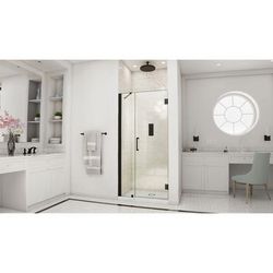 Dreamline DreamLine Unidoor 40 - 41 inch W x 72 inch H Frameless Hinged Shower Door with Support Arm in Matte Black SHDR-20407210-09