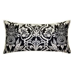 New York Botanical Garden® Alhambra Lumbar Decorative Pillow Dec Pillow by NYBG in Black