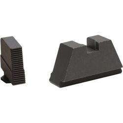 AmeriGlo Tall Suppressor Height Sight Set All Glock excl. 42/43/43x/48 3XL Flat Black Serrated Black GL-506