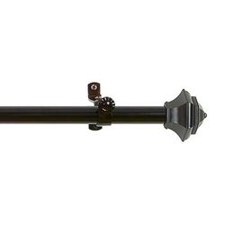 Buono Ii Decorative Rod And Finial Jordan by Achim Home Décor in Bronze (Size 48-86)