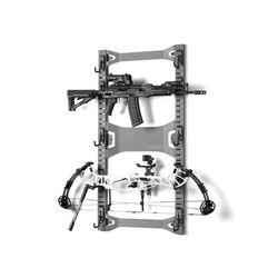 Savior Equipment Horizontal Wall Rack w/10 Hooks Grey 43.5in H x 22.3in W x 0.75in D RK-ARC5FG-WM-GS