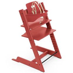 Tripp Trapp Complete High Chair Bundle - Warm Red / Robot Grey