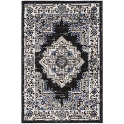 "1'10" x 2'10" Black Ivory Nourison Passion Area Rug - Nourison 99446018557"