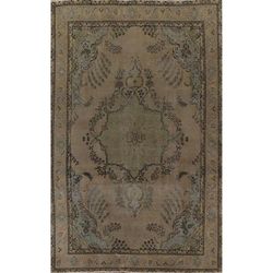 Over-dyed Tabriz Persian Traditional Area Rug Wool Hand-knotted Carpet - 9'7" x 12'10"