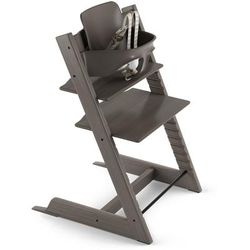 Tripp Trapp Complete High Chair Bundle - Hazy Grey / Birds Blue