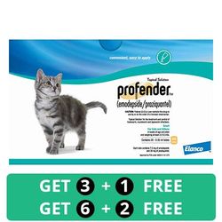 Profender Small Cats & Kittens (0.35 Ml) 2.2-5.5 Lbs 3 Doses + 1 Free