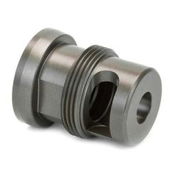 Griffin Armament Mini Titanium Muzzle Brake 5.56mm 1/2x28 Type 2 Tiodize Gray TMMTI556