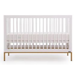 dadada Chicago 3-in-1 Crib - White / Gold