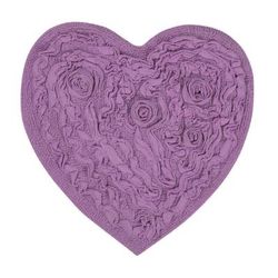 Bell Flower Bath Rug Collection by Home Weavers Inc in Blue (Size 25" X 25")