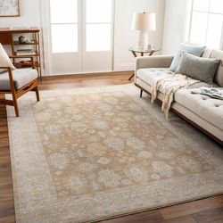 Achim 10' x 13'11" Traditional Mocha/Nutmeg/Bone/Dark Gray/Multi Brown/Dark Brown/Medium Gray/Taupe/Charcoal/Tan/Mustard Area Rug - Boutique Rugs