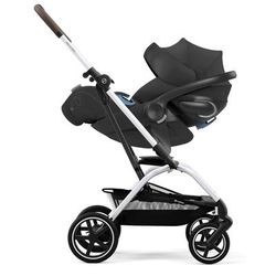 Cybex Eezy S Twist +2 V2 Stroller + Aton 2 Sensorsafe Travel System Bundle - Lava Grey / Lavastone B