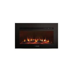 Lippert 696011 Built-In Electric Fireplace With Crystal Platform - 40in Black FF40SC15A-BL