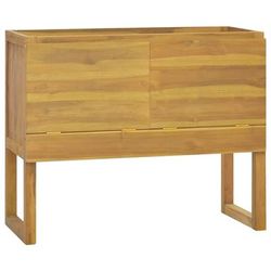 vidaXL Mobile da Bagno 90x45x75 cm in Legno Massello di Teak