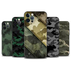 Coque de téléphone portable pour iPhone motif camouflage militaire armée iPhone 15 14 14 11 12